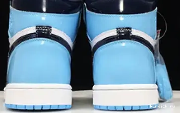 LEATHER PATENT UNC CHILL JORDAN 1 AIR BLUE 0705